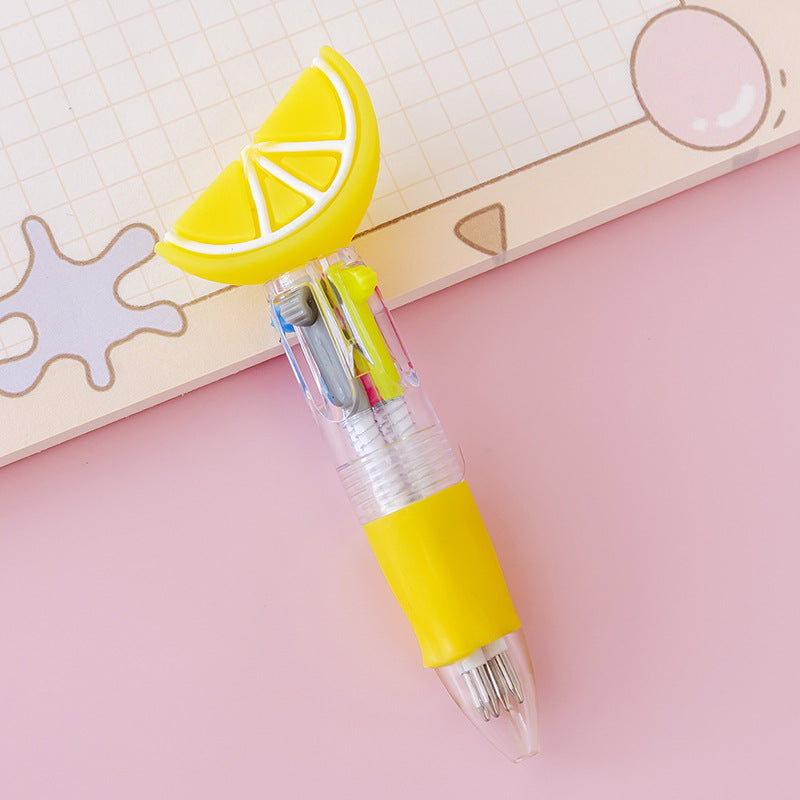 Wholesale Plastic Cartoon Cute Four-color Mini Ballpoint Pen